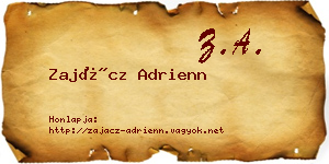 Zajácz Adrienn névjegykártya